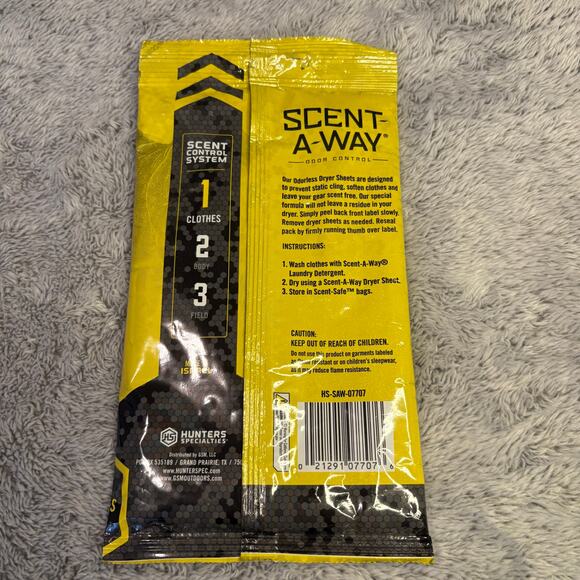 Scent-A-Way Max Dryer Sheets(15 Pack) - Picture 2 of 4